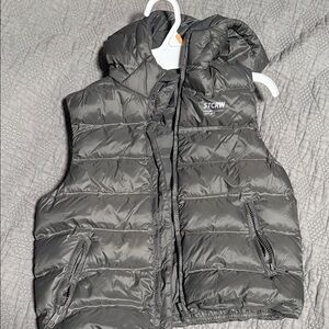 Zara Kids Charcoal Puffer Vest